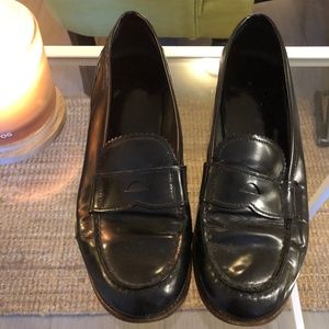 Prada Leather Patent Penny Loafers